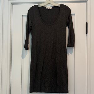 Hatch Maternity Charcoal Long Sleeve Dress Size 1